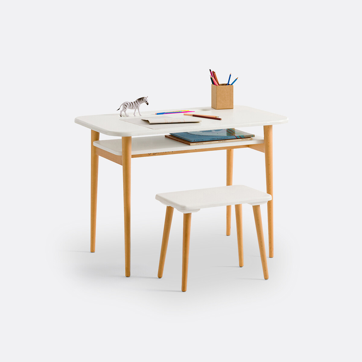 LA REDOUTE INTERIEURS<br>Mesa + sofá, estilo escolar, Jimi