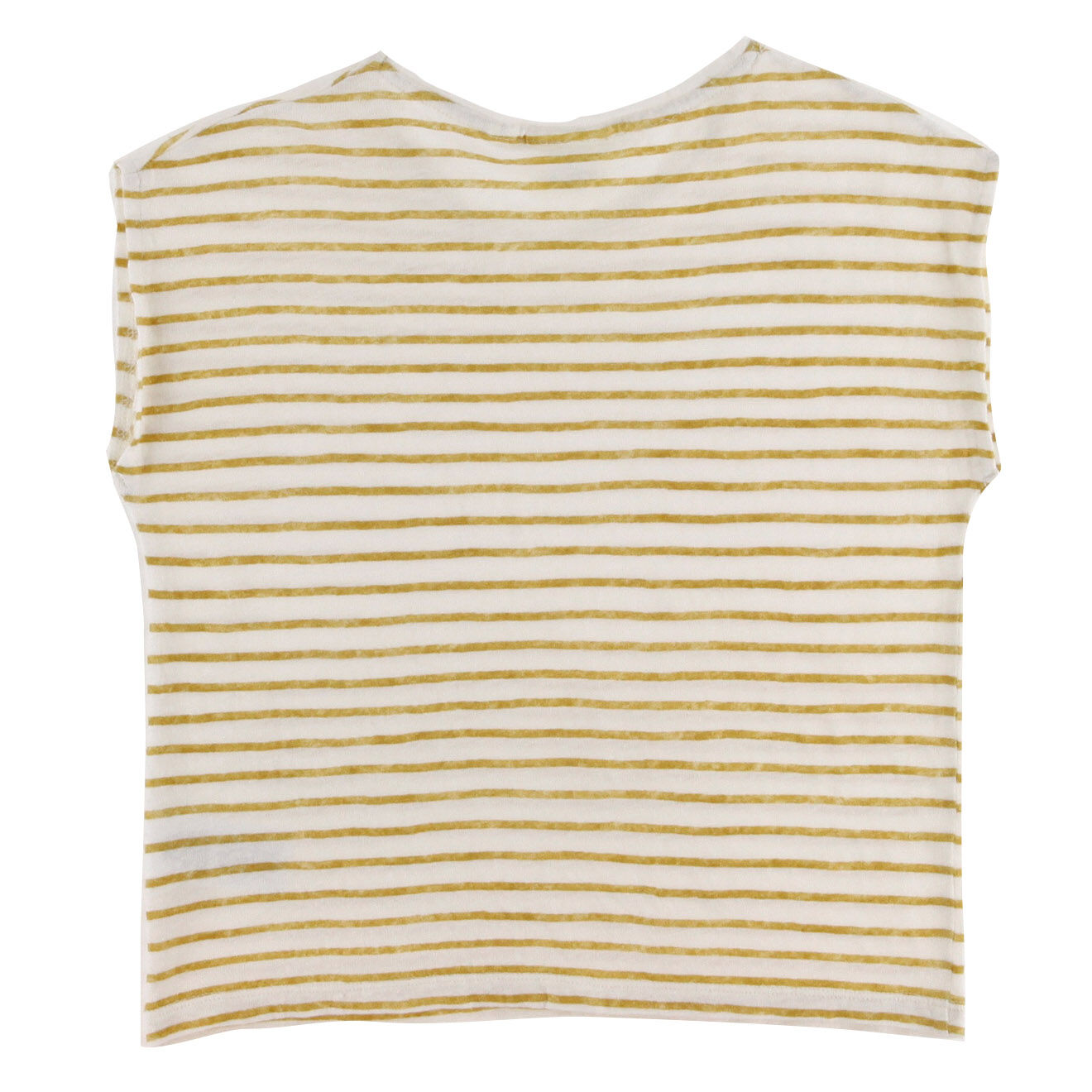 Hartford T-Shirt 100% Lin Tomie rayé beige/écru
