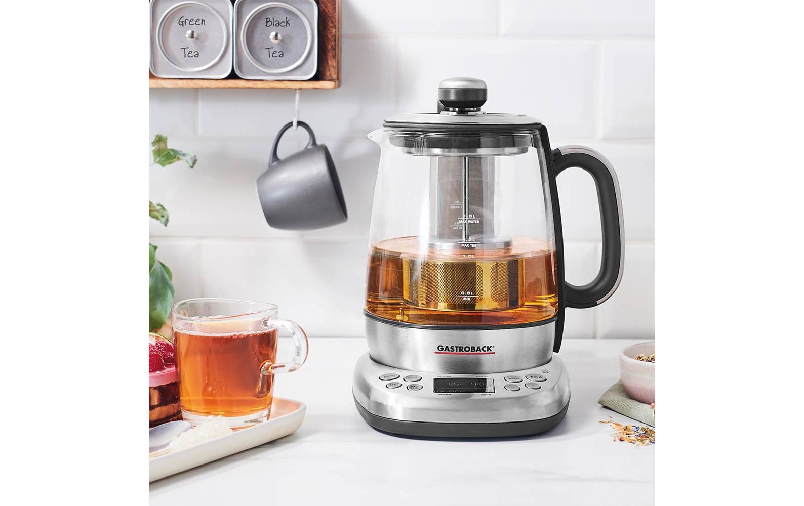 Tee- und Wasserkocher Advanced Plus Silber<br>Vollautomatischer Tee- und Wasserkocher