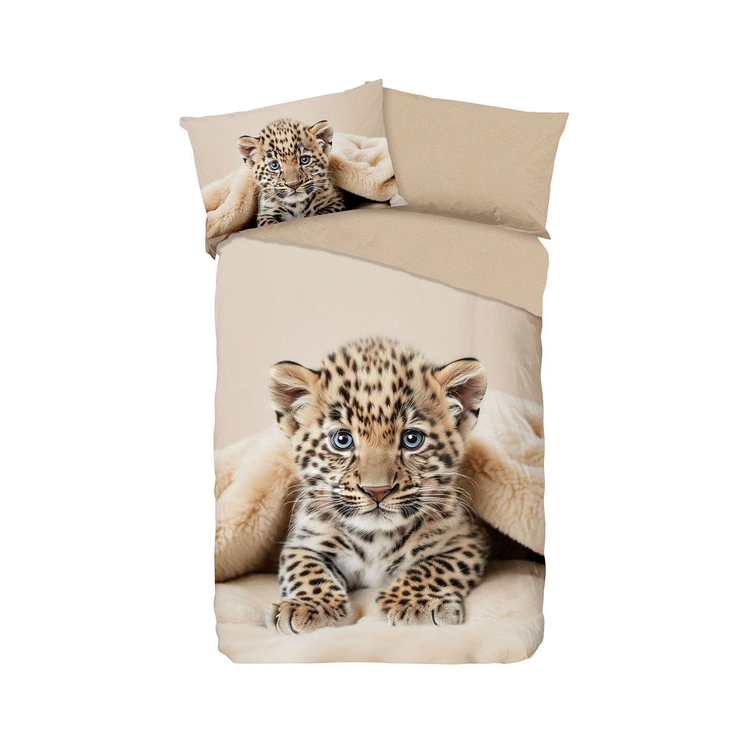 Bettwäsche mit Leopardbaby