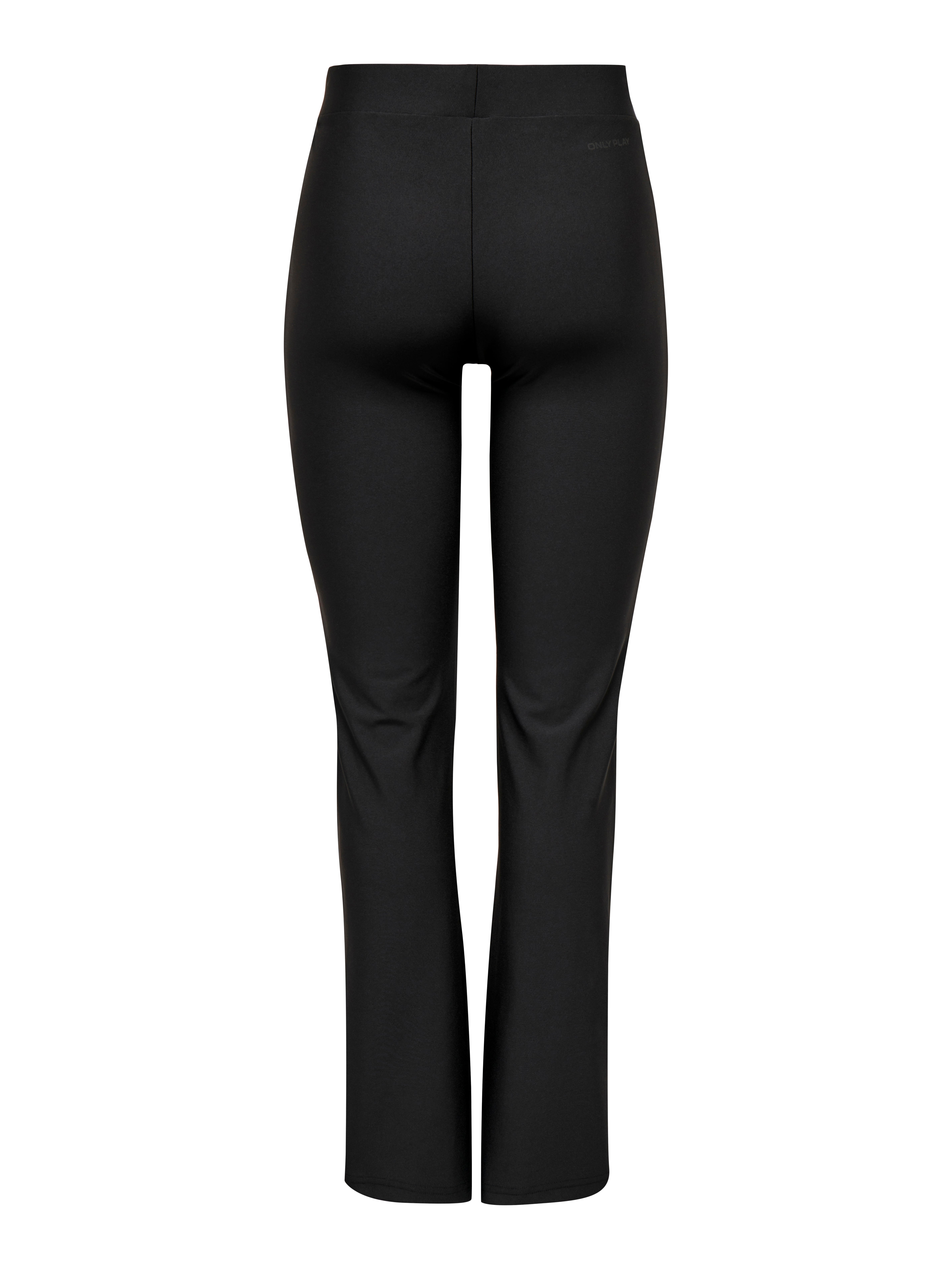 ONPNINNA-1 Hohe Taille Ausgestellt Hose mit weitem Beinschnitt Black