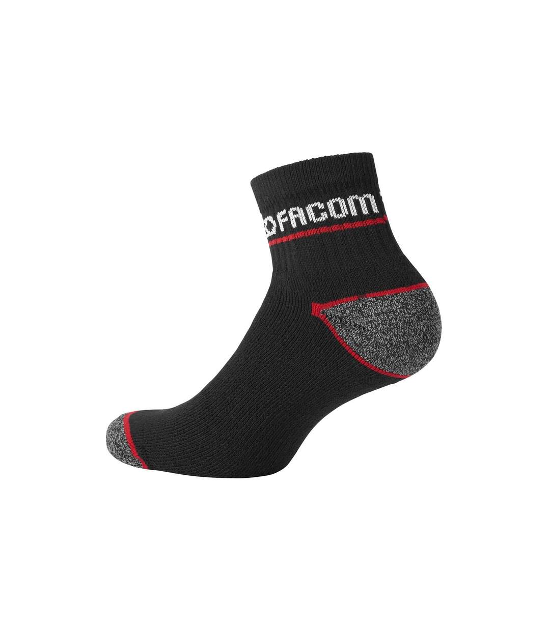 Lot de 6 Paires de Chaussettes Quarter de travail homme Red