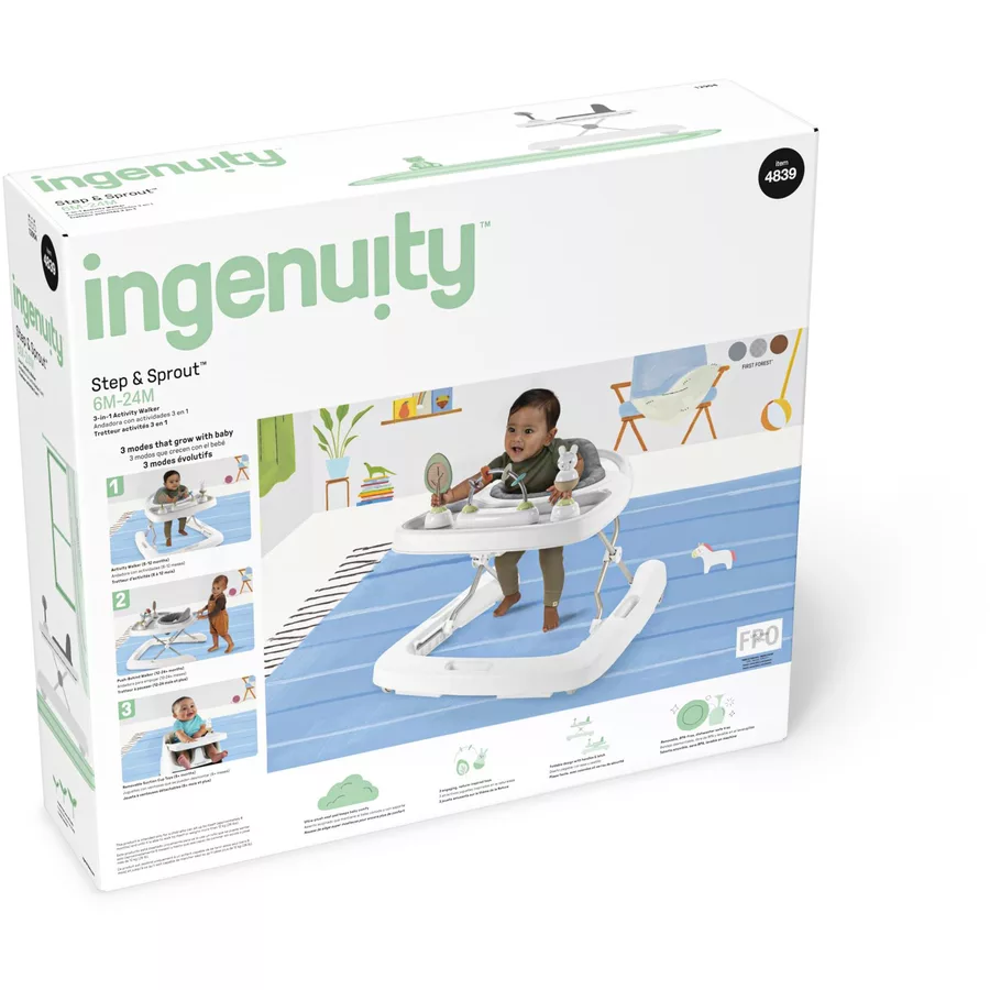 Ingenuity Step & Sprout™ - First Forest™ 3-in-1 Aktivitätslauflernhilfe