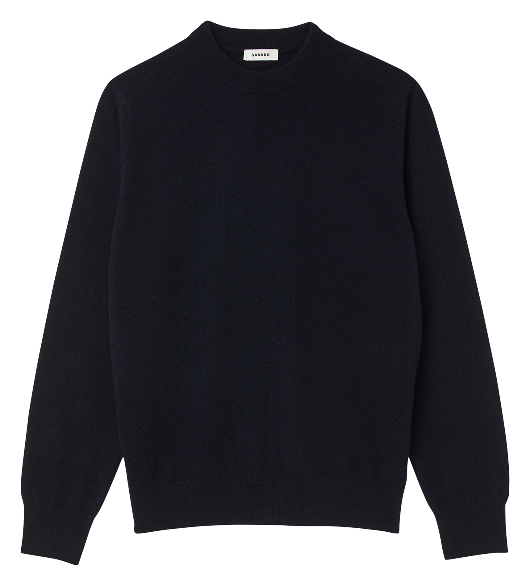 Pull col rond regular-fit en cachemire | Bleu
