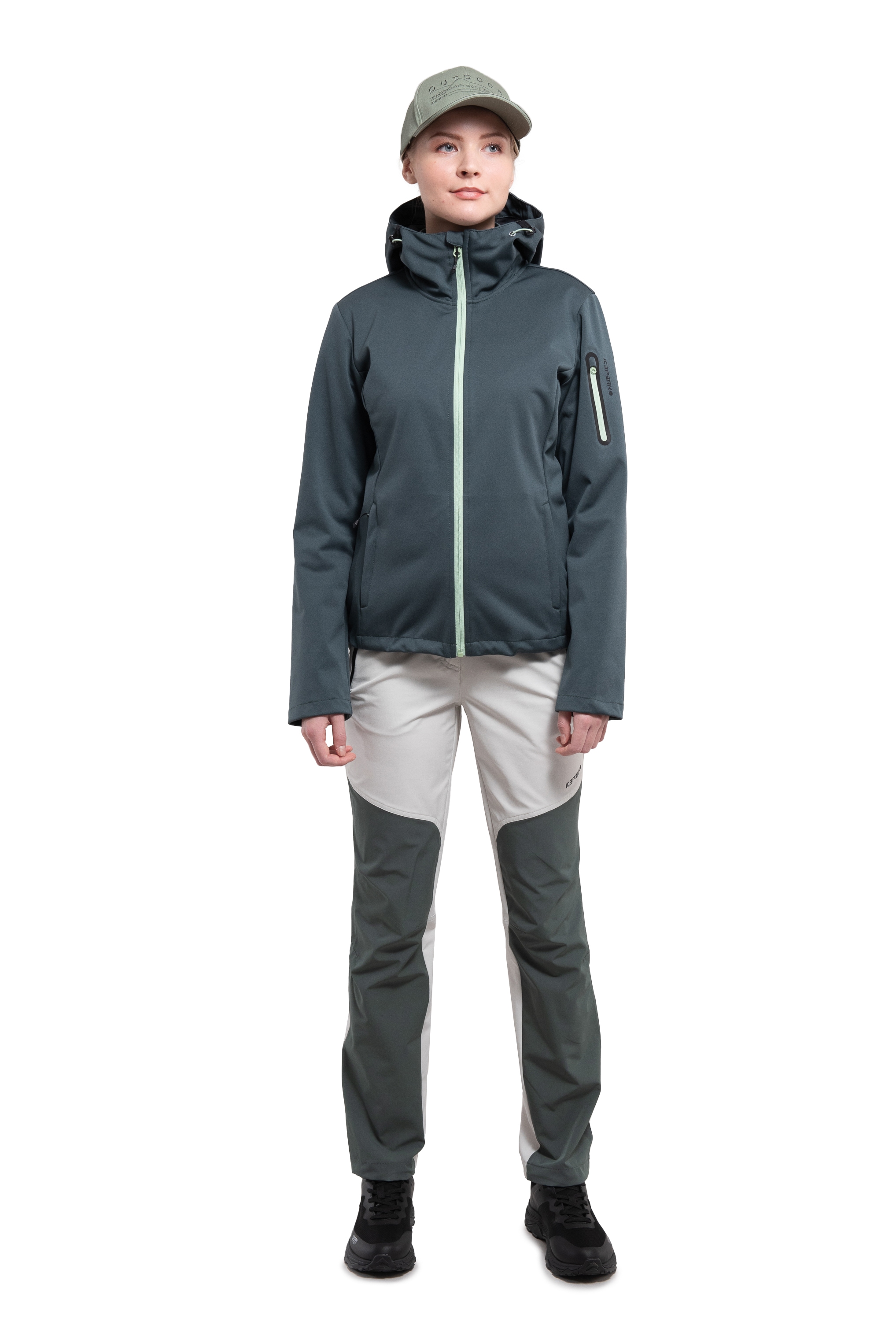 Icepeak Softshelljacke »D SOFTSHELLJACKE BRIDGEWATER« mit Kapuze