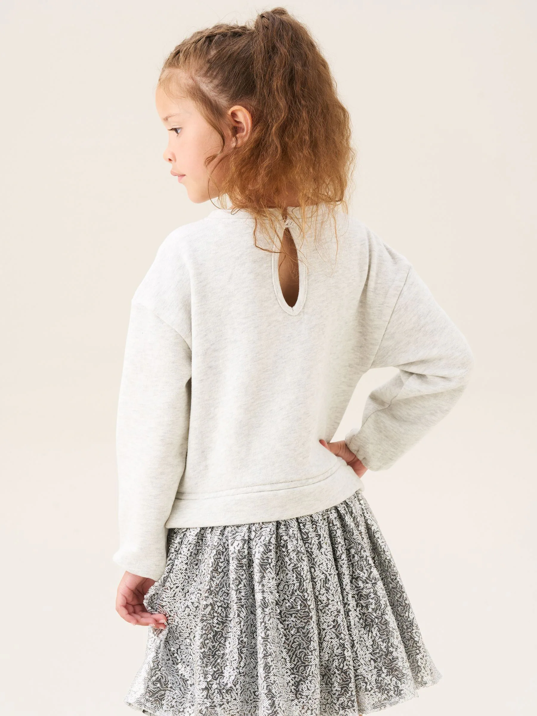 Angel & Rocket Ella Sequin Skirt Sweat Dress