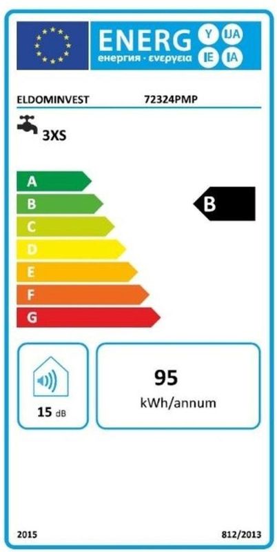 7 Liter Close-in Keukenboiler - Extra Life - Energieklasse B - Hoogte 40 cm - Breedte 28.5 cm - Diepte 28.8 cm