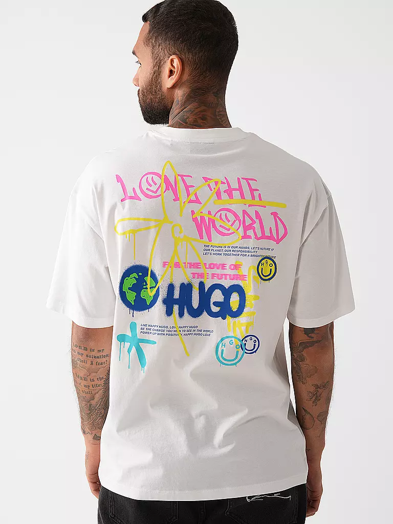 HUGO T-Shirt  weiss