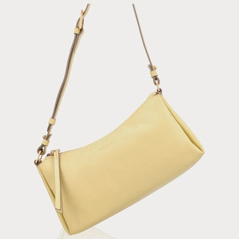 LouLou Essentiels Lisa Baguette tas Yellow Sorbet