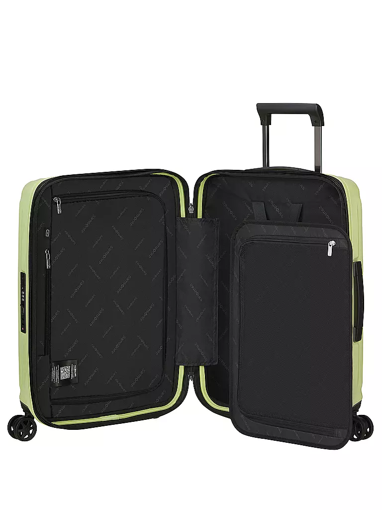 SAMSONITE Trolley  NUON SPINNER 55cm erweiterbar metallic melon hellgrün