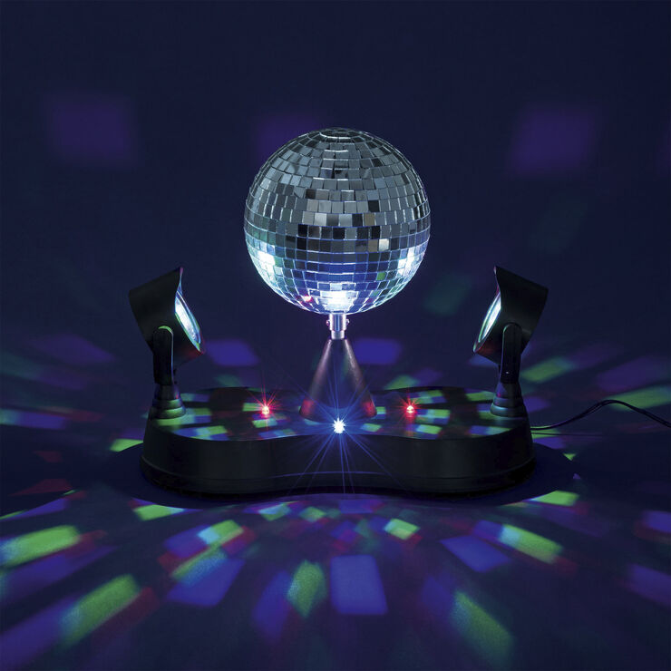 Lamper og disco lys SPEJLKUGLEmLEDLYS-ADAPTR Sølv & multi