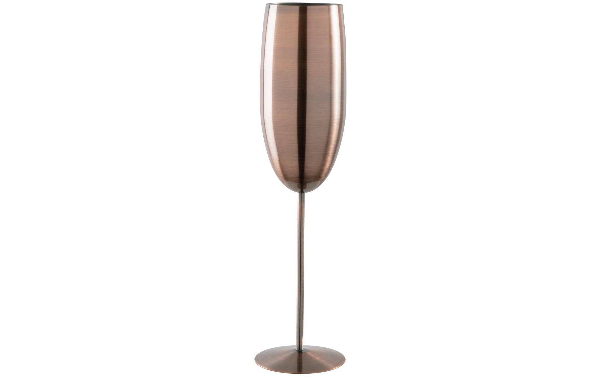 Sektglas 270 ml, 1 Stück, Braun/KupferGlas geeignet für Champagner oder Schaumweine