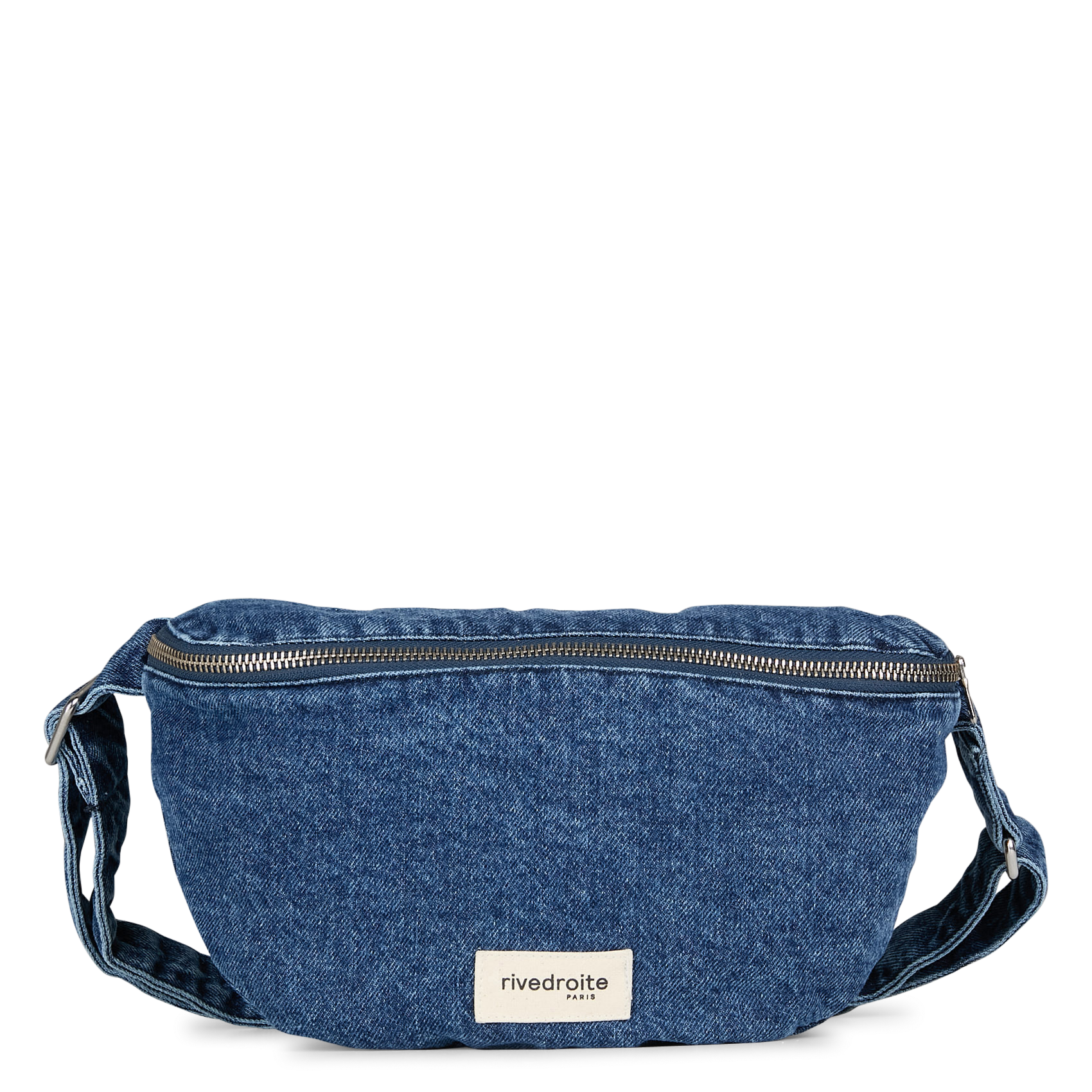 CUSTINE - Sac banane en denim de coton | Bleu