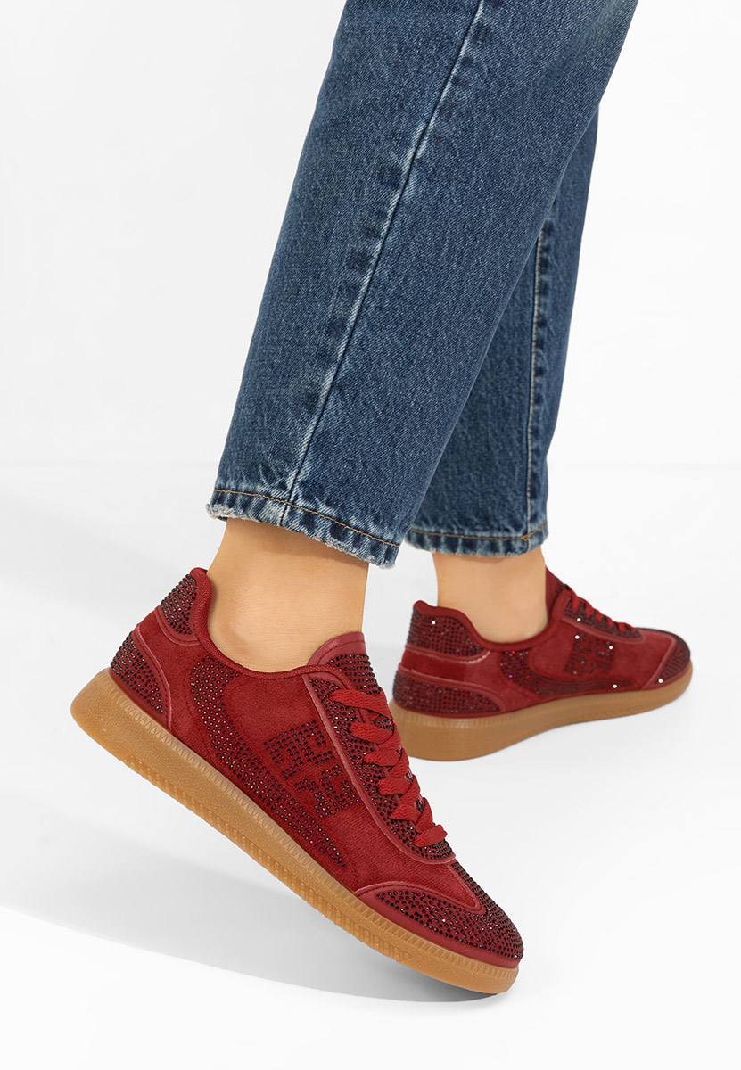 Baskets pour femme rouges Magdalene