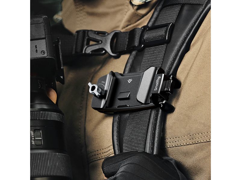 Smallrig Camera Clip mit Schnellwechselplatten-Montagesatz Verstellbarer Halter für Action- oder spiegellose Kameras