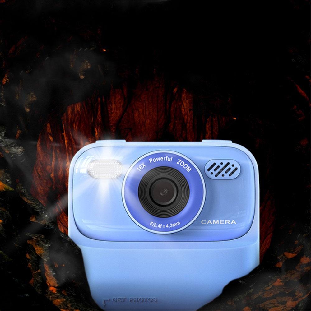 (48MP) Dual Kinder Sofortbild Kamera Fotoapparat mit 16-fach Digital Zoom LED Licht und 2.4