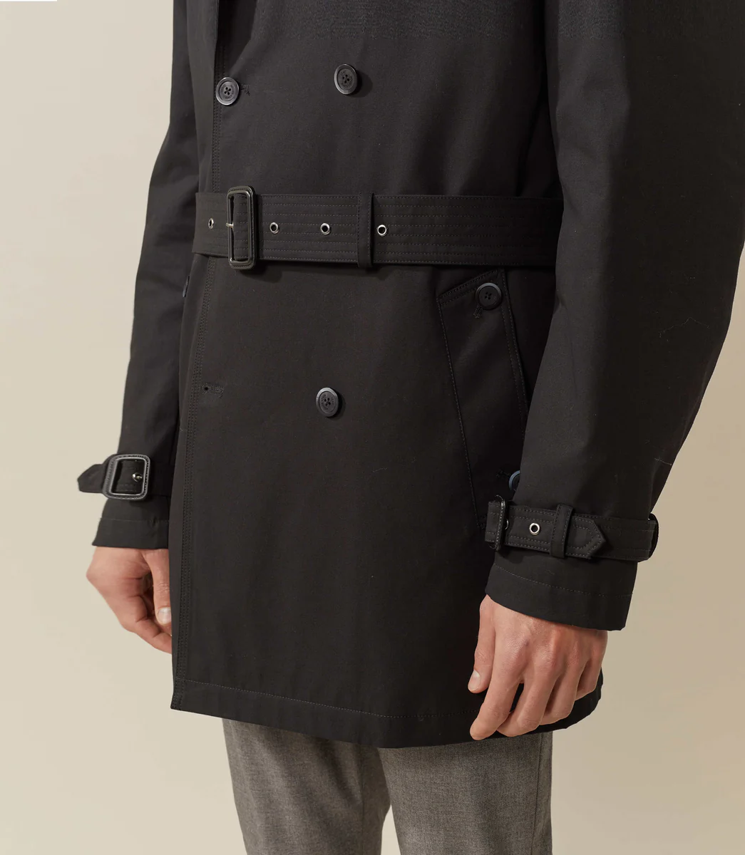 Trench croisé noir 