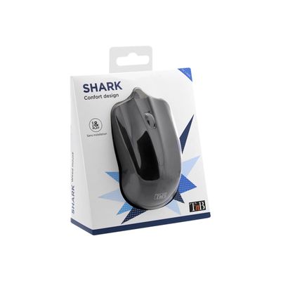 T'nB SHARK - souris filaire compacte - noir