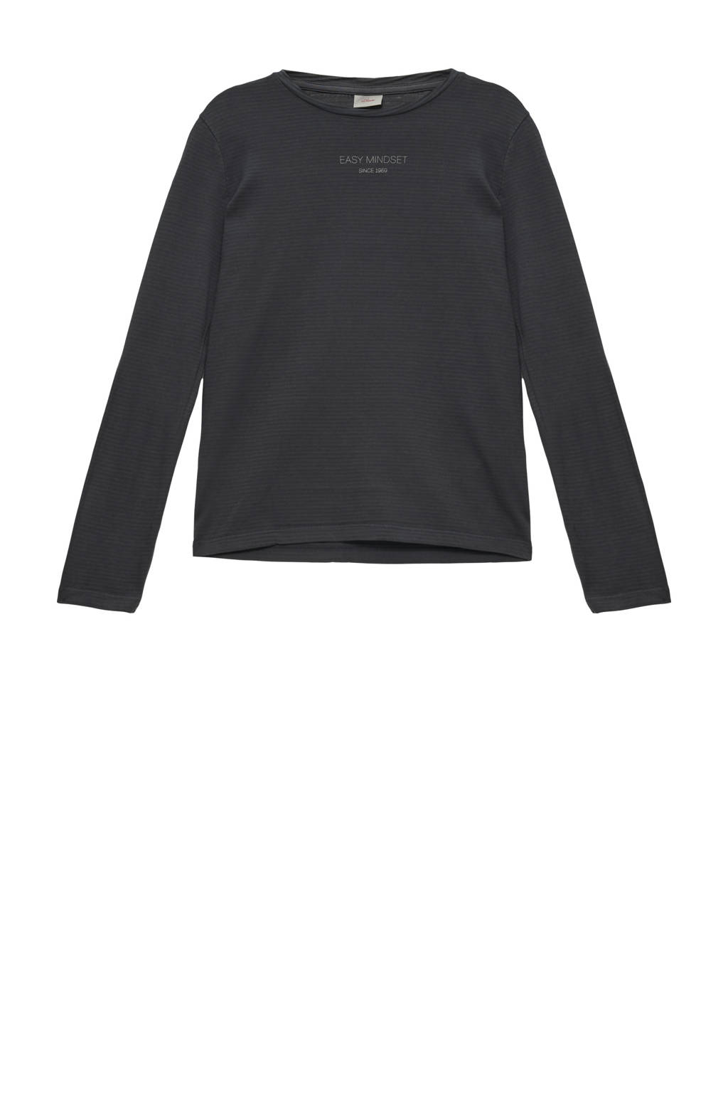 s.Oliver longsleeve met tekst zwart