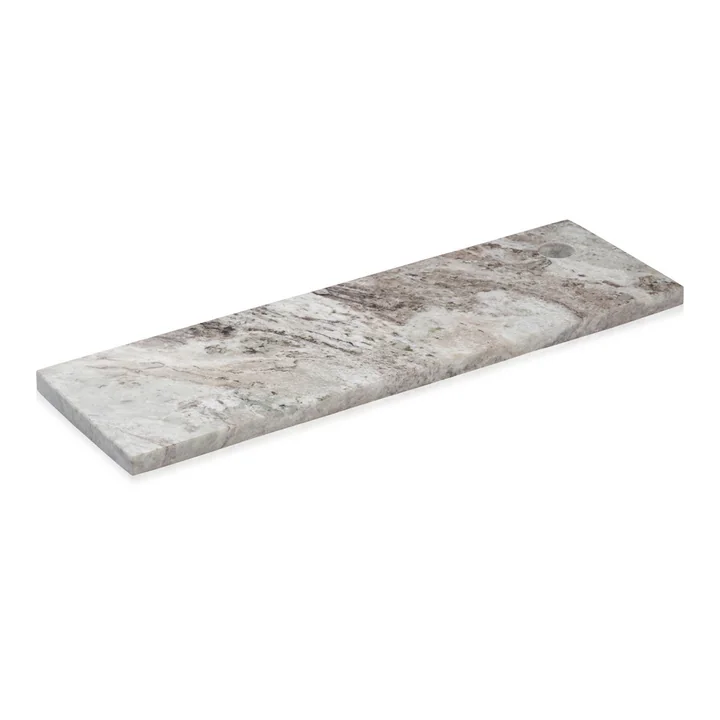 Humdakin - Marmor Servierbrett rechteckig, Kerteminde, 45 x 14 cm, braun