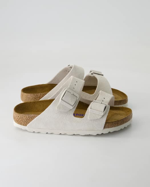 Birkenstock Arizona SFB VL Pantoletten in Weiß