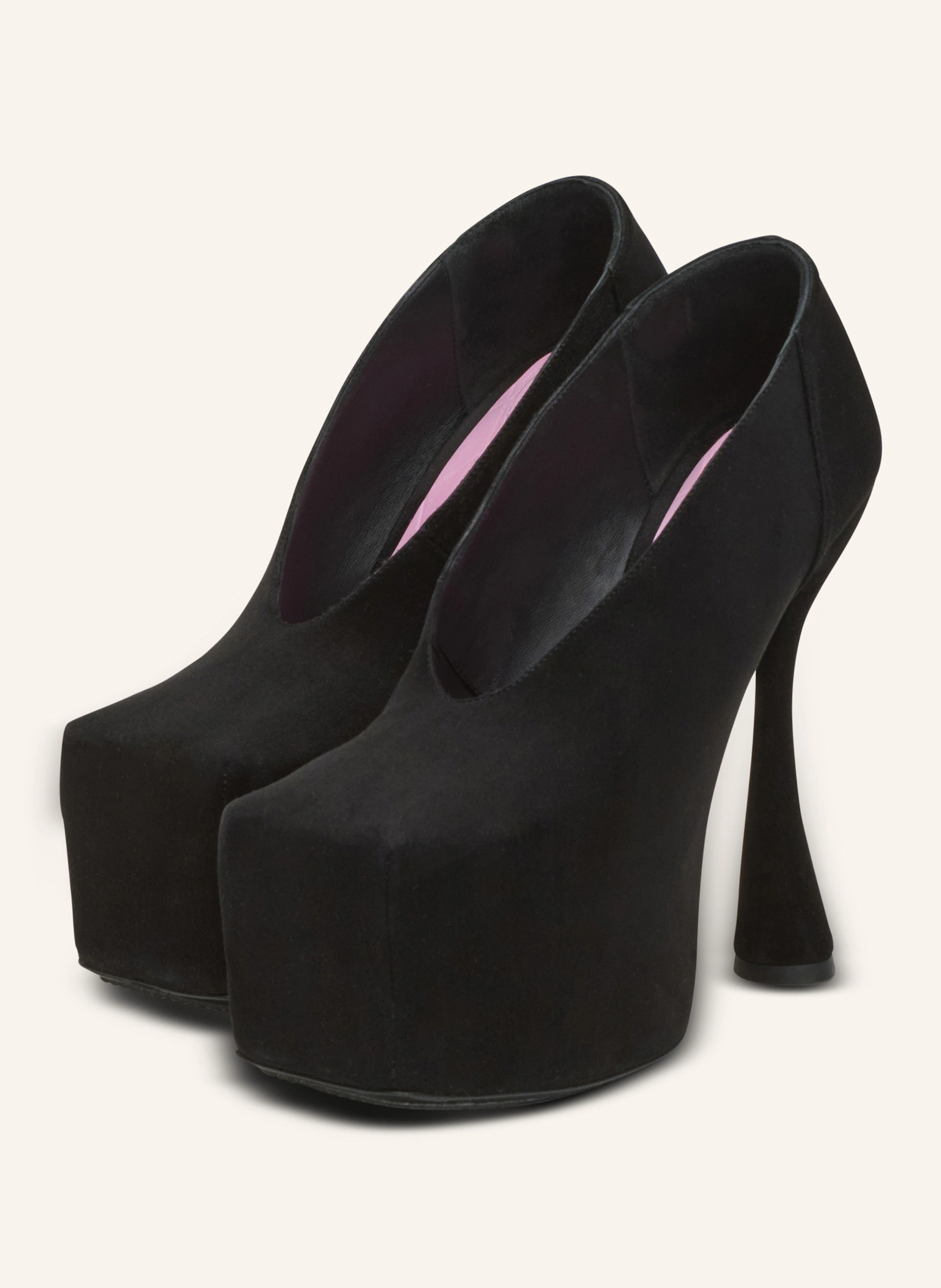 BALMAIN Pumps Eden mit Plateausohle aus Wildleder