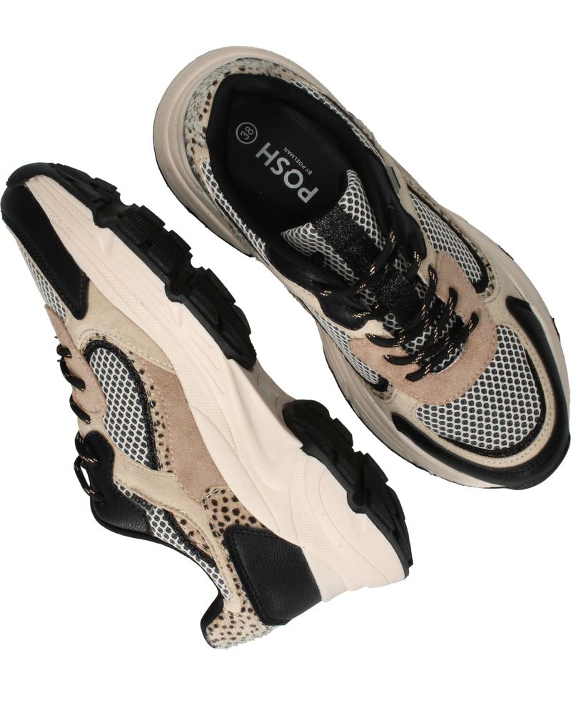 POSH by Poelman Sneakers Beige Dames