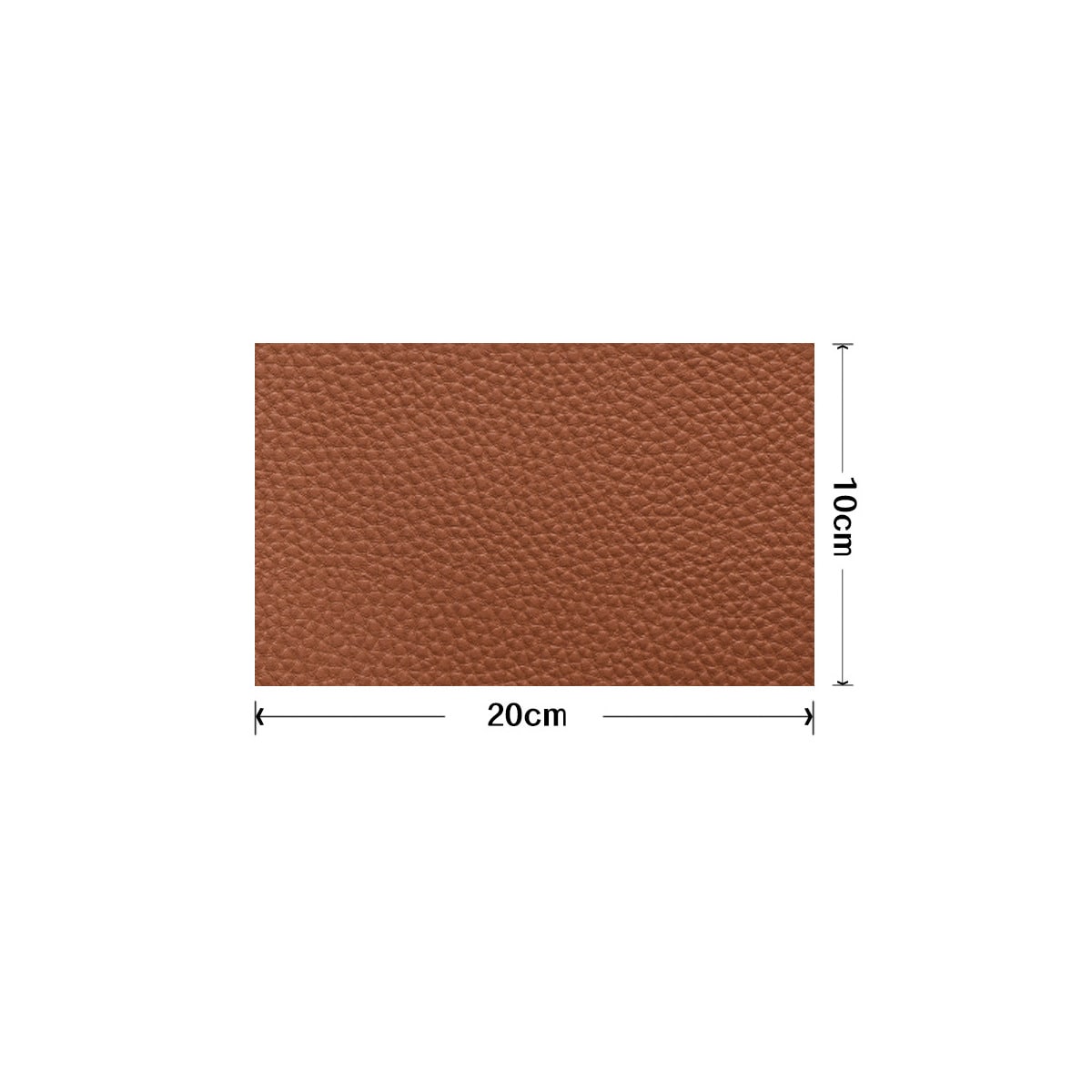 Selvklebende reparasjonslapp Lær Brun 20x10 cm
