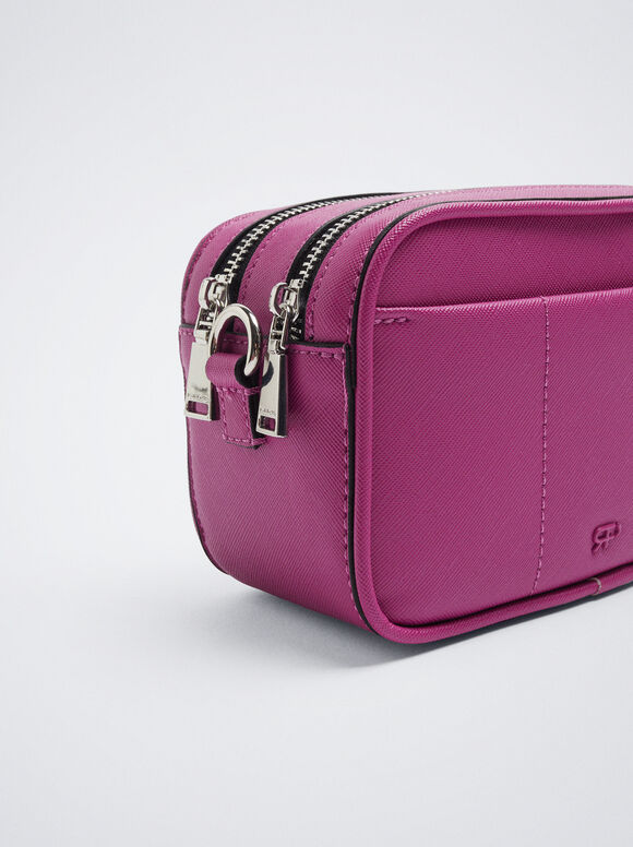 Bolsa de ombro básica - Rosa
