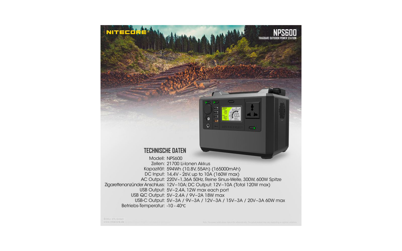 Nitecore Powerstation NPS 600