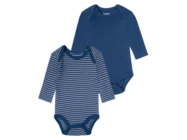 Body's voor babyjongens, set van 2, van bio-katoen