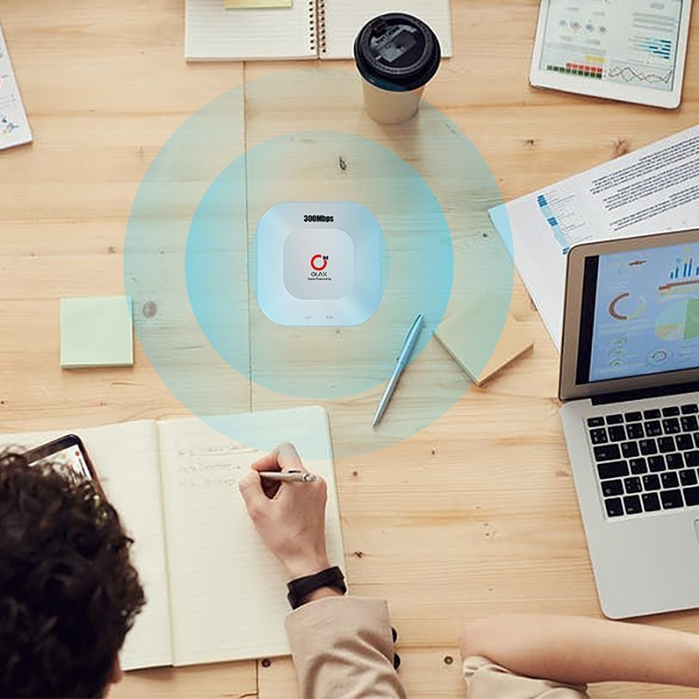 (150 Mbit/s) Portabler Mobiler Hotspot 4G / 3G / LTE Wlan Router   Micro SIM Karten Slot und integrierter Akku 4000mAh - Weiss
