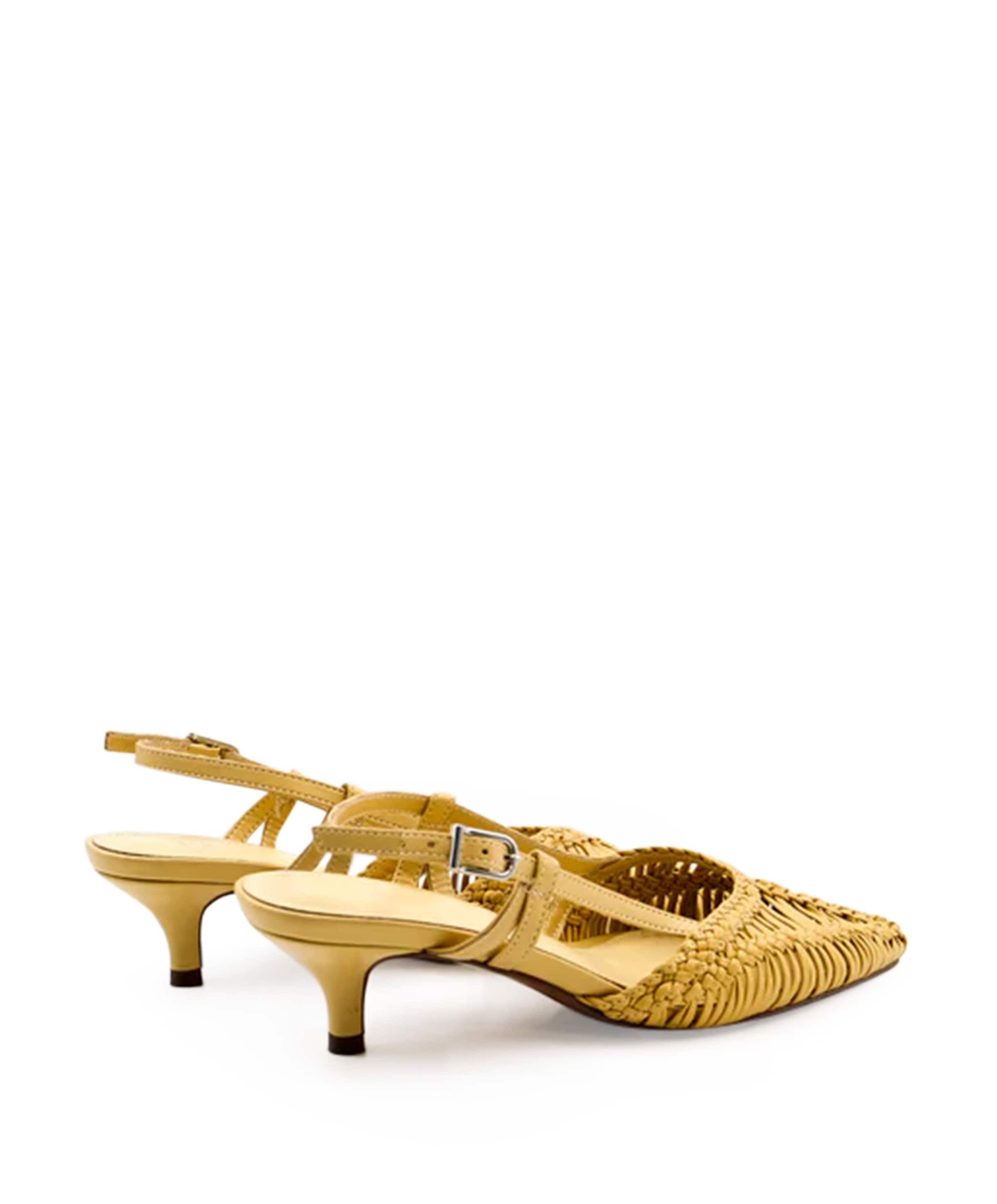 Toral dames slingbacks geel
