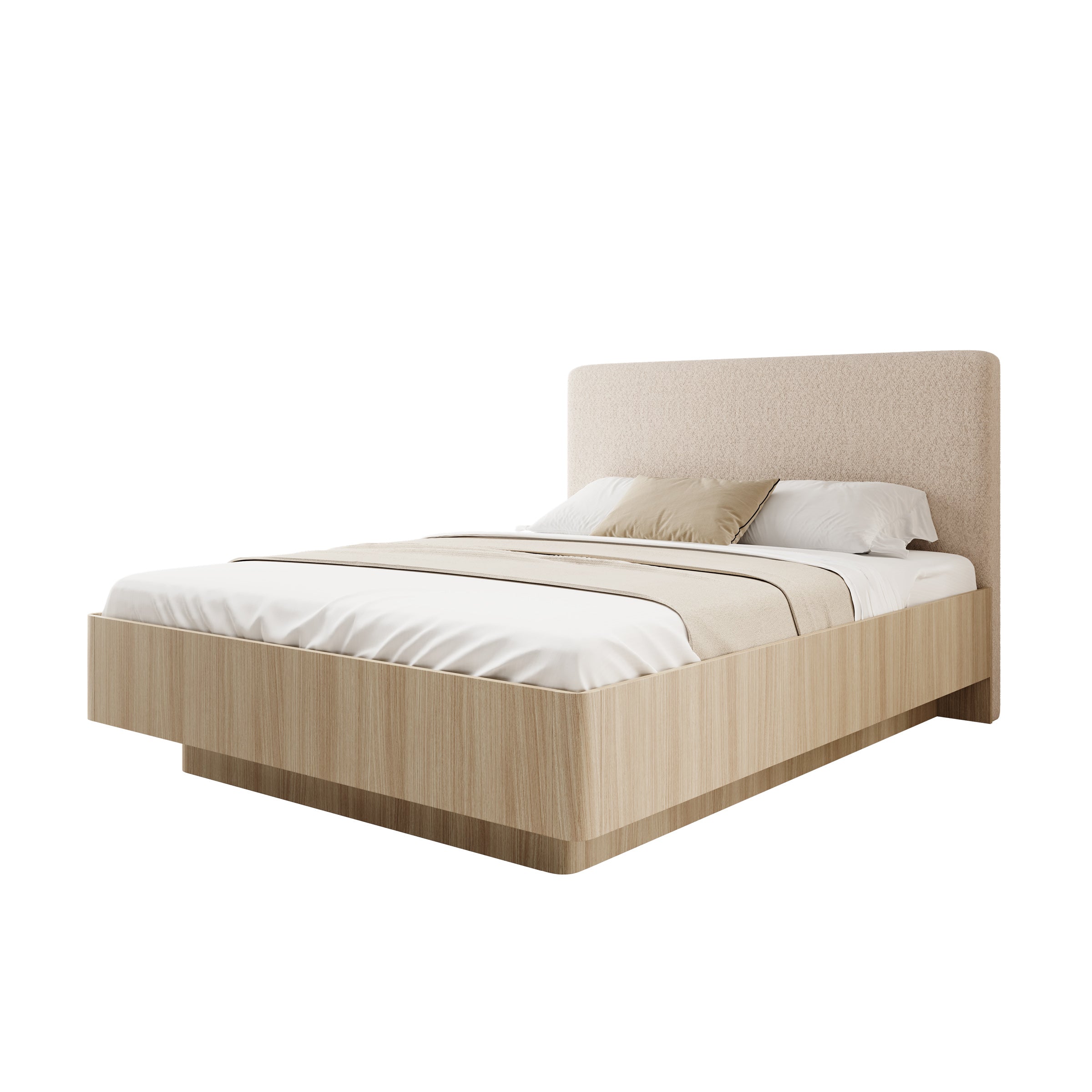 Voorne - Tweepersoonsbed - Eiken - 160x200 cm