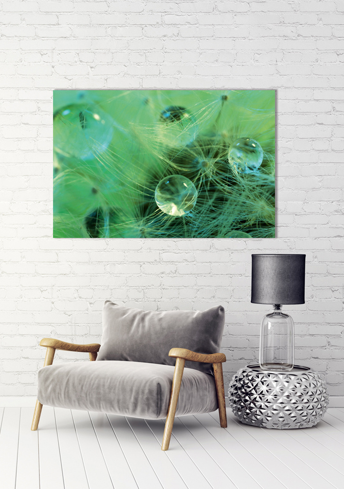 Akustikbild WASSERPERLEN 80x120cm, 7kg