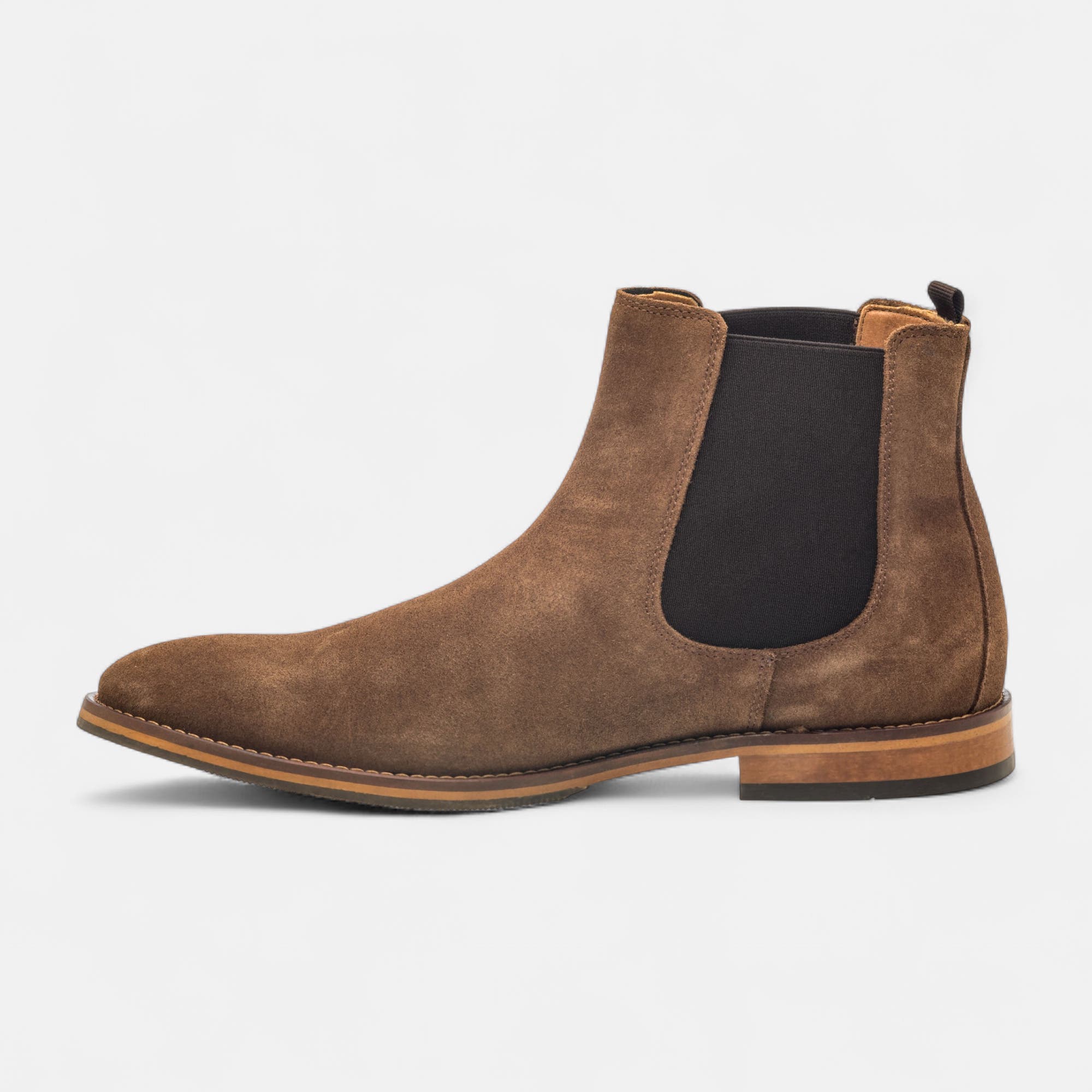 Bottines habillées Homme en cuir taupe
