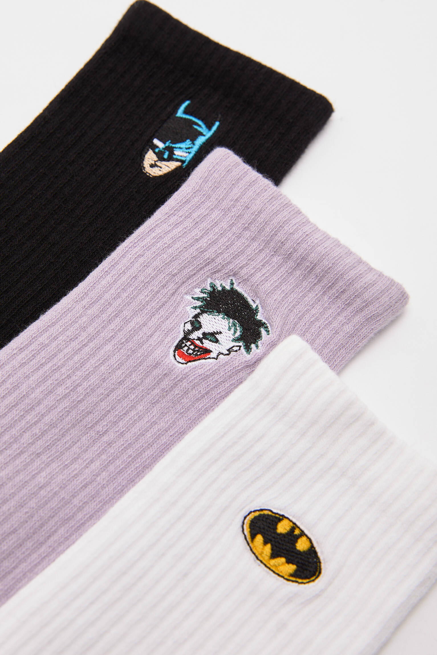 Pacote com 3 pares de meias do Batman - Estampas variadas