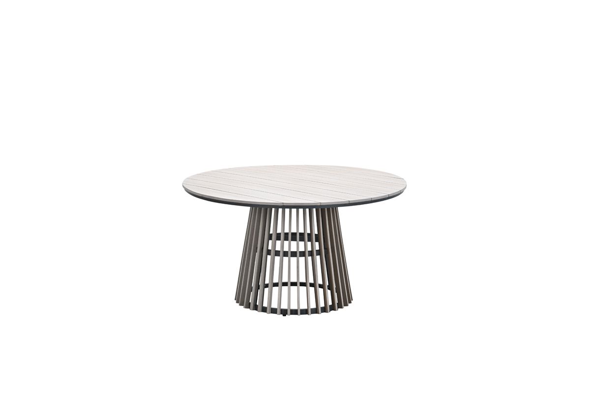 Trinxa dining tafel -  Ø148 cm - light teak vironwood