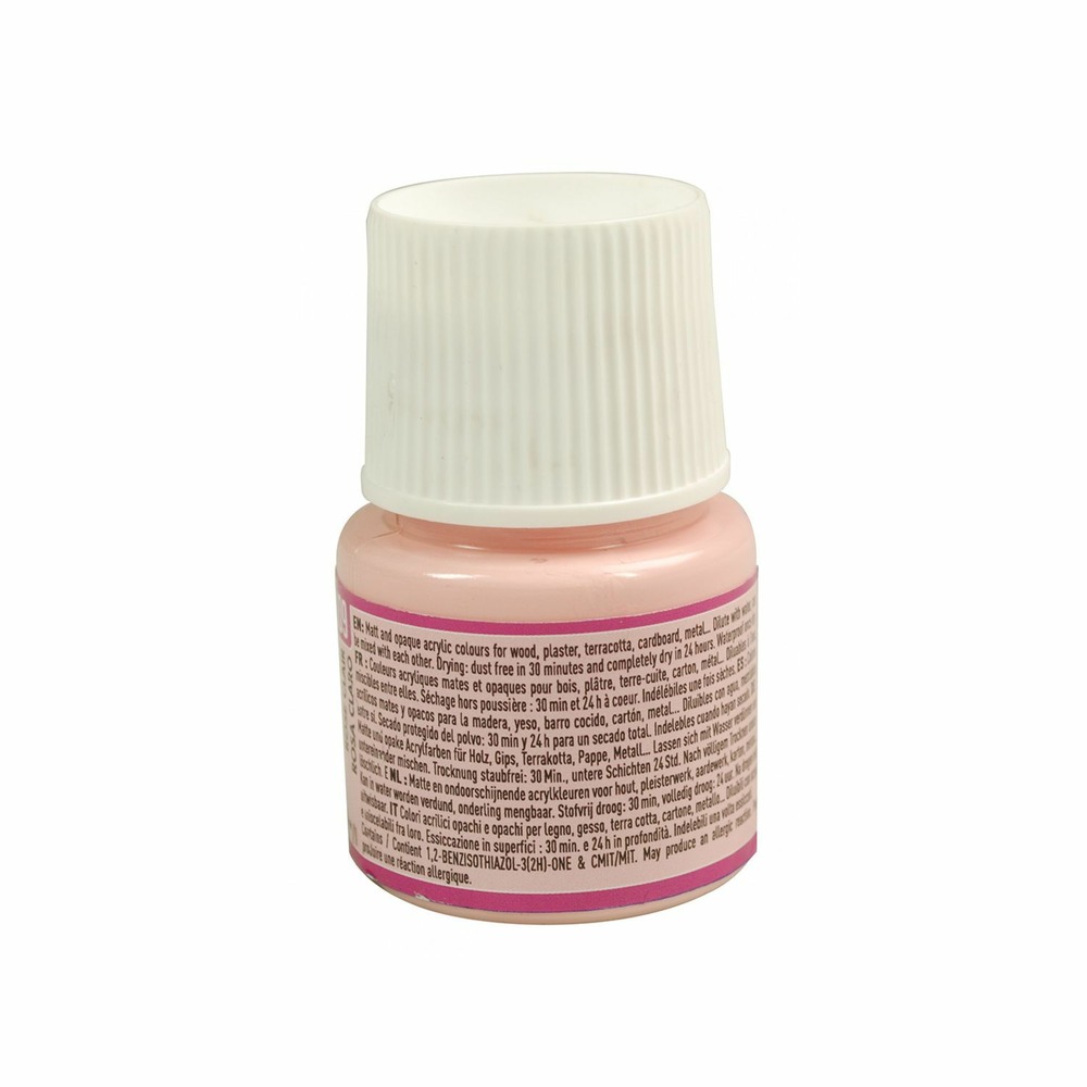 Peinture acrylique opaque mate - rose clair - 45 ml