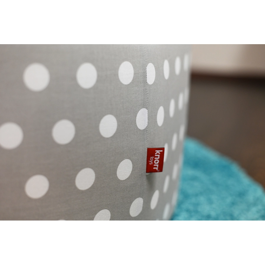 knorr toys® Bällebad soft - Grey white dots - 100 balls greycreme grau