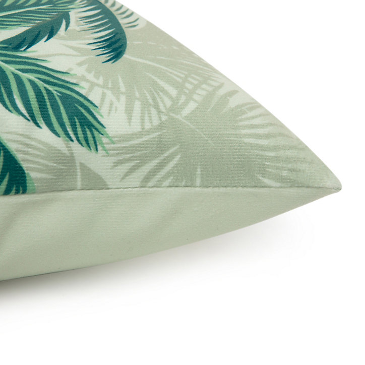 Coussin velours jungle vert JBY Creation L.50 x H.30 cm
