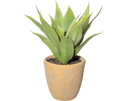 Kunstmatige agaveplant, hoogte: 40 cm, groen