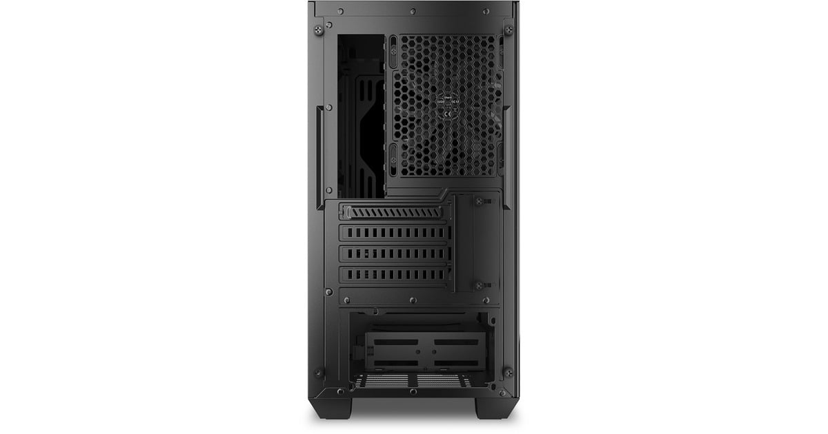 SharkoonJ1000 ARGB midi tower behuizing  (Zwart | 3x USB-A | RGB | Tempered Glass)