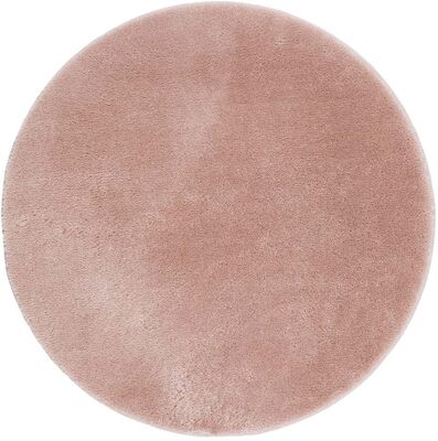 KM Carpets Cozy Rundt Gulvteppe 160, Dusty Pink