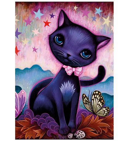 Heye Puzzle Puslespil - Blåck Kitty - 1000 Brikker