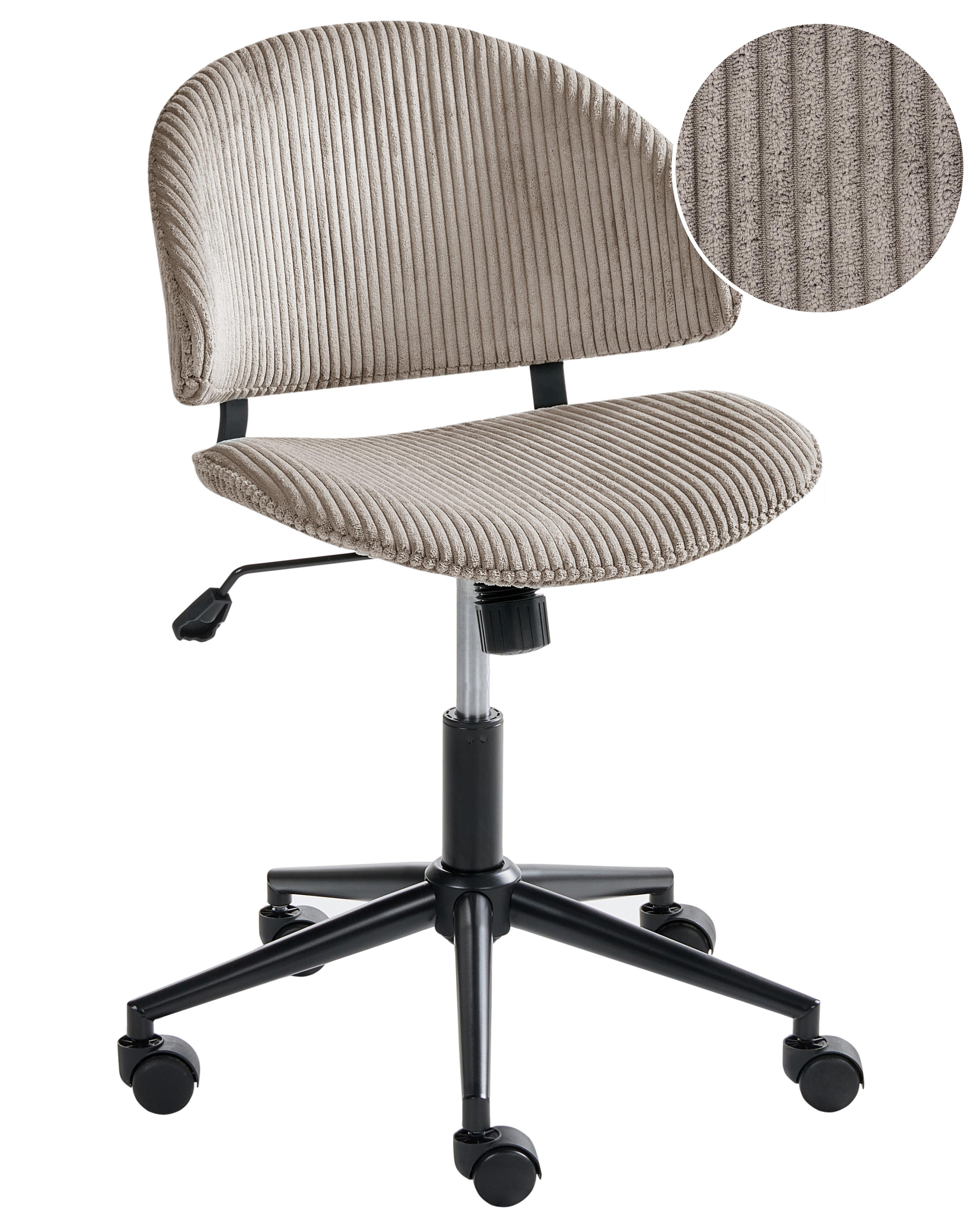Bureaustoel KIANA Corduroy Taupe