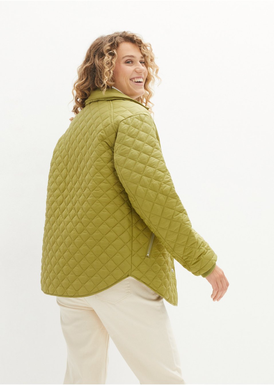 Veste matelassée avec col, légèrement rembourrée