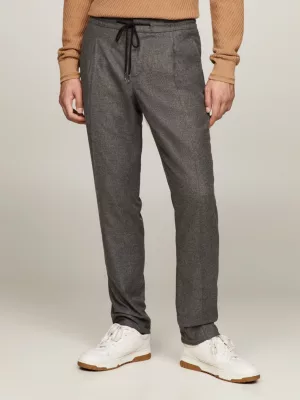 Terno de flanela lavável de corte slim