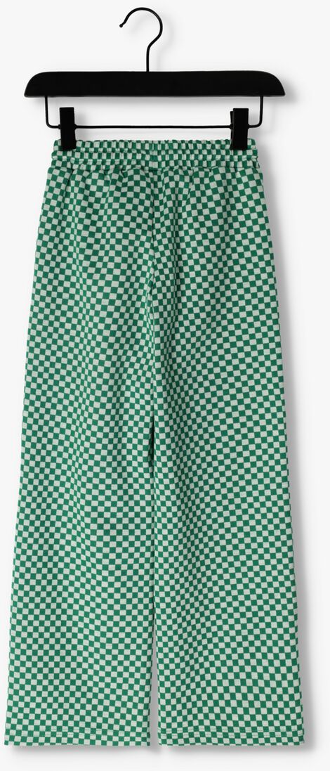 MOODSTREET groene moodstreet pantalon pants in jacquard knit check