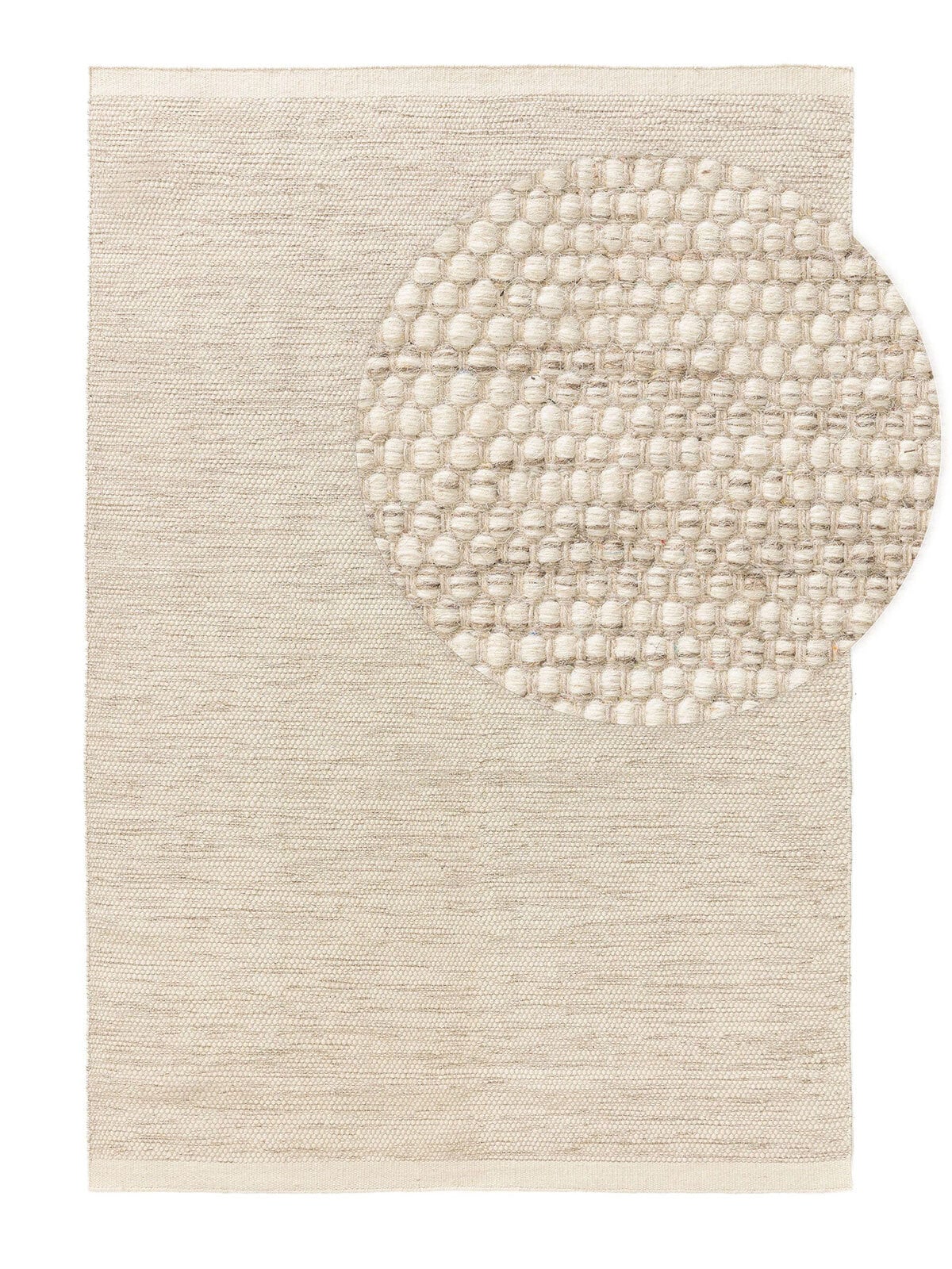 benuta pure Wollteppich ROCCO 200 x 300 cm cream